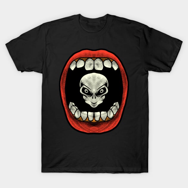 Alien in mouth T-Shirt by Tuye Project